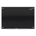 Quartet Infinity Black Glass Magnetic Marker Board, 72 x 48