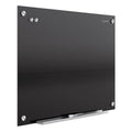 Quartet Infinity Black Glass Magnetic Marker Board, 48 x 36