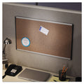 Quartet ARC Frame Cork Cubicle Board, 18 x 30, Tan, Aluminum Frame