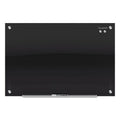 Quartet Infinity Black Glass Magnetic Marker Board, 48 x 36