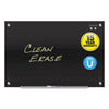 Quartet Infinity Magnetic Glass Marker Board, 36 x 24, Black