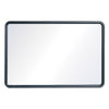 Quartet Contour Dry-Erase Board, Melamine, 48 x 36, White Surface, Black Frame