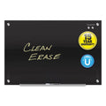 Quartet Infinity Black Glass Magnetic Marker Board, 72 x 48