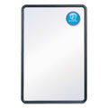 Quartet Contour Dry-Erase Board, Melamine, 48 x 36, White Surface, Black Frame