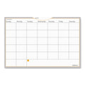 AT-A-GLANCE WallMates Self-Adhesive Dry Erase Monthly Planning Surfaces, 36 x 24, White/Gray/Orange Sheets, Undated