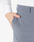 Lauren Ralph Lauren Mens Classic-Fit Gray/Blue Mini-Check Dress Pants, 38WX34 by Vanessa Jane