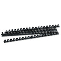 Fellowes Plastic Comb Bindings, 1/2" Diameter, 90 Sheet Capacity, Black, 100/Pack