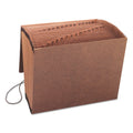 Smead TUFF Expanding Wallet, 31 Sections, Elastic Cord Closure, 1/15-Cut Tabs, Letter Size, Redrope