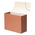 Smead TUFF Expanding Wallets, 7" Expansion, 1 Section, Elastic Cord Closure, Legal Size, Redrope