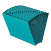 Smead Heavy-Duty Indexed Expanding Open Top Color Files, 21 Sections, 1/21-Cut Tabs, Letter Size, Teal