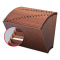 Smead TUFF Expanding Open-Top Stadium File, 31 Sections, 1/31-Cut Tabs, Letter Size, Redrope