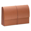 Smead TUFF Expanding Wallets, 5.25" Expansion, 1 Section, Elastic Cord Closure, Legal Size, Redrope