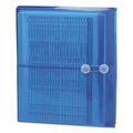 Smead Poly String and Button Interoffice Envelopes, Open-Side (Horizontal), 9.75 x 11.63, Transparent Blue, 5/Pack