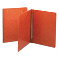 Smead Prong Fastener Premium Pressboard Report Cover, Two-Piece Prong Fastener, 3" Capacity, 8.5 x 11, Red/Red
