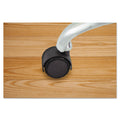 Master Caster Duet Dual Wheels, Grip Ring Type C Stem, 2" Soft Polyurethane Wheel, Matte Black, 5/Set
