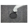 Master Caster Deluxe Duet Casters, Grip Ring Type B and Type K Stems, 2" Hard Nylon Wheel, Matte Black, 5/Set