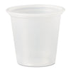 Dart Polystyrene Portion Cups, 1.25 oz, Translucent, 2,500/Carton