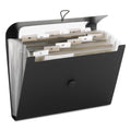Smead Step Index Organizer, 12 Sections, Cord/Hook Closure, 1/6-Cut Tabs, Letter Size, Black
