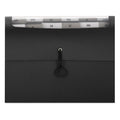 Smead Step Index Organizer, 12 Sections, Cord/Hook Closure, 1/6-Cut Tabs, Letter Size, Black