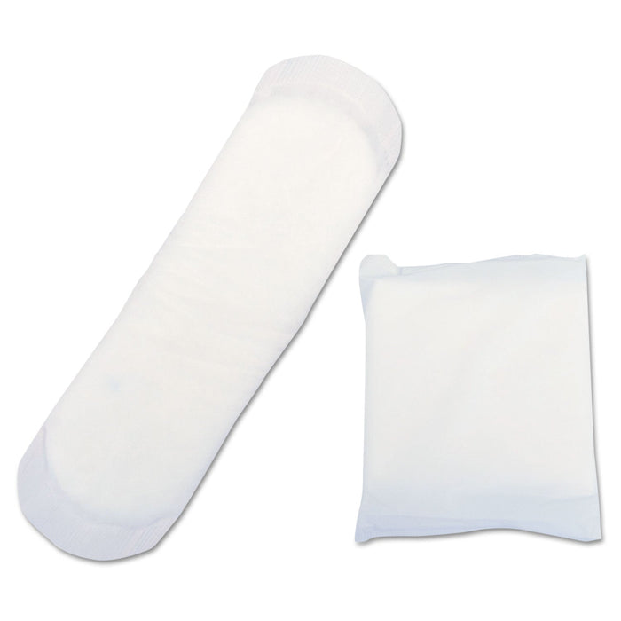 HOSPECO Maxithins Sanitary Pads, 250/Carton