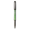 Pilot Precise V5 BeGreen Roller Ball Pen, Stick, Extra-Fine 0.5 mm, Black Ink, Black Barrel, Dozen