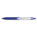 Pilot VBall RT Liquid Ink Roller Ball Pen, Retractable, Extra-Fine 0.5 mm, Blue Ink, Blue/White Barrel