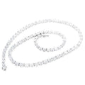21.25CT Lab Grown Oval Diamond Graduated Tennis Necklace Platinum & 14K by DailySale