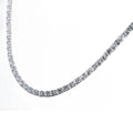 21.25CT Lab Grown Oval Diamond Graduated Tennis Necklace Platinum & 14K by DailySale