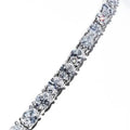 21.25CT Lab Grown Oval Diamond Graduated Tennis Necklace Platinum & 14K by DailySale