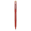 Pilot Razor Point Fine Line Porous Point Pen, Stick, Extra-Fine 0.3 mm, Red Ink, Red Barrel, Dozen