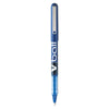 Pilot VBall Liquid Ink Roller Ball Pen, Stick, Extra-Fine 0.5 mm, Blue Ink, Blue Barrel, Dozen