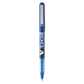 Pilot VBall Liquid Ink Roller Ball Pen, Stick, Extra-Fine 0.5 mm, Blue Ink, Blue Barrel, Dozen