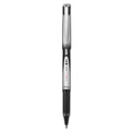 Pilot VBall Grip Liquid Ink Roller Ball Pen, Stick, Fine 0.7 mm, Black Ink, Black/Silver Barrel, Dozen