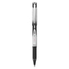 Pilot VBall Grip Liquid Ink Roller Ball Pen, Stick, Extra-Fine 0.5 mm, Black Ink, Black/White Barrel, Dozen
