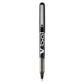 Pilot VBall Liquid Ink Roller Ball Pen, Stick, Extra-Fine 0.5 mm, Black Ink, Black Barrel, Dozen