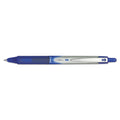 Pilot VBall RT Liquid Ink Roller Ball Pen, Retractable, Fine 0.7 mm, Blue Ink, Blue/White Barrel