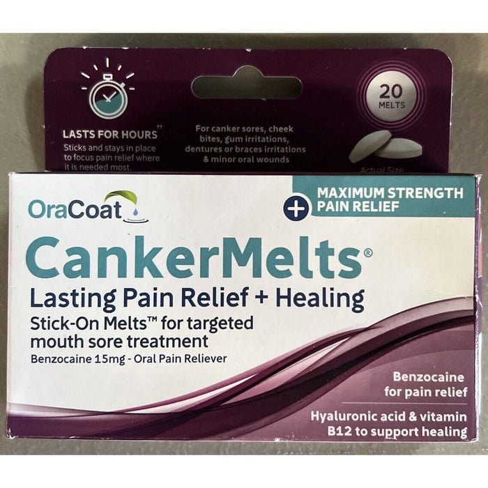 Quest Products Inc Cankermelts Stick-On Melts Mouth Sore Treatment, 20 Count 03/26 by Pasteur Pharmacy