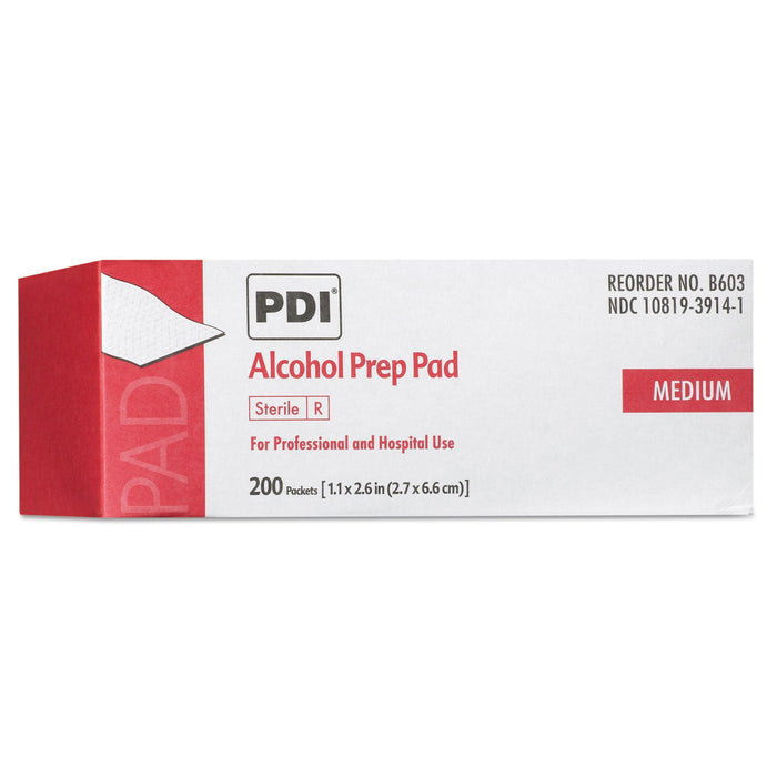 Sani Professional PDI Alcohol Prep Pads, 200/Box