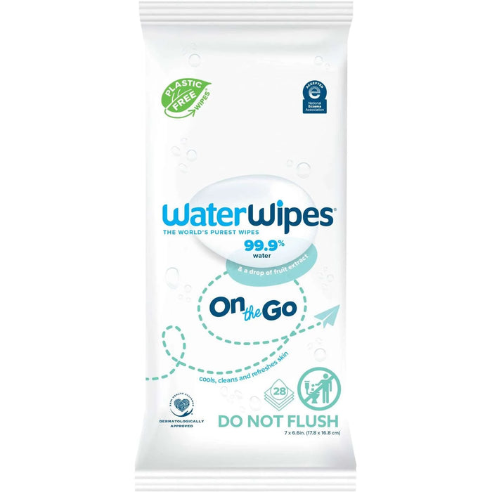 WaterWipes Sensitive+ On The Go Wipes 3-In-1 Unscented & Hypoallergenic 28 Ct by Pasteur Pharmacy