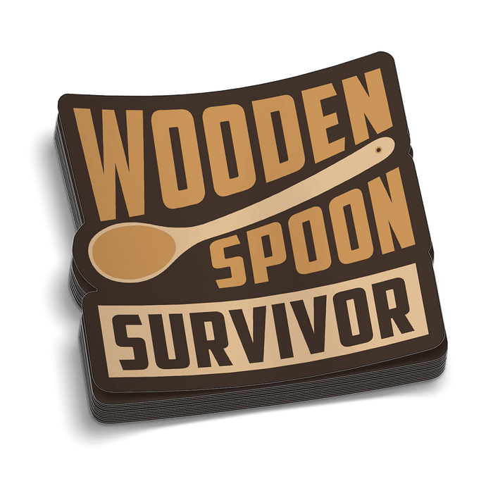 Wooden Spoon Hard Hat Decal by Armed American Supply
