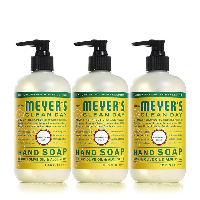 Mrs. Meyer's Clean Day Liquid Hand Soap Bottle, Honeysuckle Scent, 12.5 Fl Oz by Pasteur Pharmacy