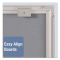Quartet Matrix Magnetic Boards, Painted Steel, 23 x 16, White, Aluminum Frame