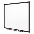 Quartet Classic Porcelain Magnetic Whiteboard, 72 x 48, Black Aluminum Frame