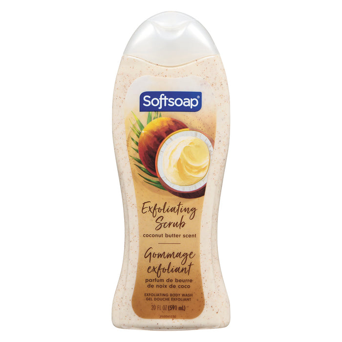 Softsoap Body Wash, Coconut Butter Scrub - 20 Fl Oz by Pasteur Pharmacy