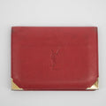 YSL Red Leather Card Holder #2139 by Bolt Boutique
