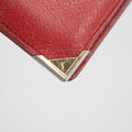 YSL Red Leather Card Holder #2139 by Bolt Boutique
