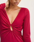 Mango Womens Side Slit Long Dress, Size Large by Vanessa Jane