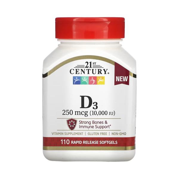 21st Century Ultra Strength D3-10, 000 IU, Tablets by Pasteur Pharmacy