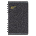 AT-A-GLANCE Telephone/Address Book, 4.78 x 8, Black Simulated Leather, 100 Sheets