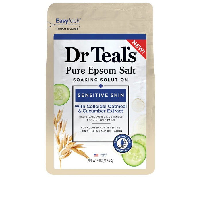 Dr Teal's Epsom Salt Soaking Solution (Sensitive Skin - 3 Lbs) by Pasteur Pharmacy